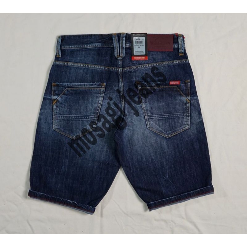 CELANA JEANS PENDEK PRIA HUGOGHOST PREMIUM