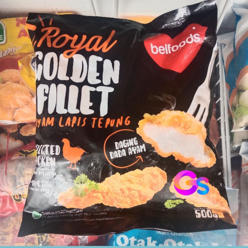 

Belfoods Royal Golden Fillet 500gr Filet dada Ayam Lapis Tepung