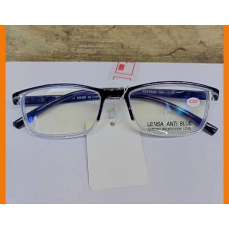 Kacamata Minus Frame Gantung Antiradiasi Blueray original