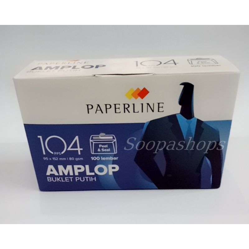 

Amplop Putih Polos Paperline 104 PPS Dengan Perekat