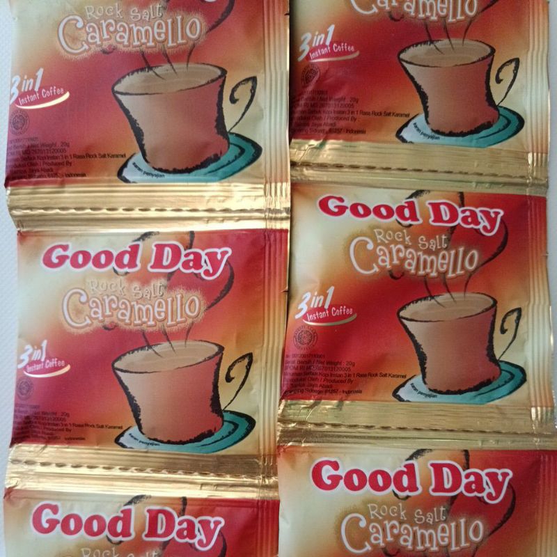 

KOPI BUBUK INSTAN GOOD DAY ROCK SALT CARAMELLO 20g