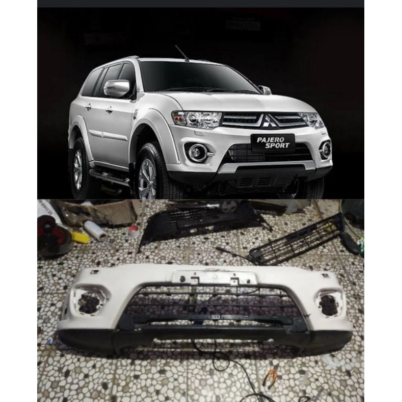 Bemper depan Pajero Dakar 2013 2024 facelift original