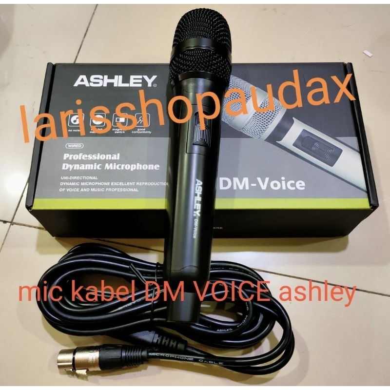 MICROPHONE MIC CABLE DM VOICE ASHLEY ORIGINAL