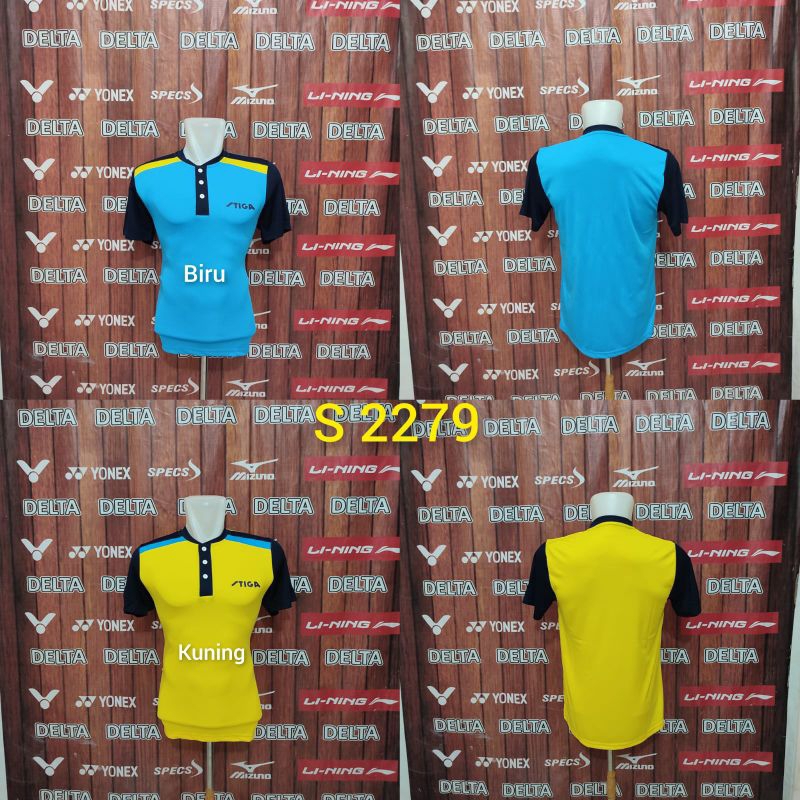 KAOS OLAHRAGA PINGPONG STIGA IMPORT S 2279 BAJU TENIS MEJA GRADE ORI MURAH