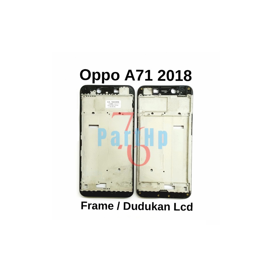 Frame Bezzell  - Oppo A71 2018 - Dudukan Lcd Bezzell Bezel Bejel - Hitam