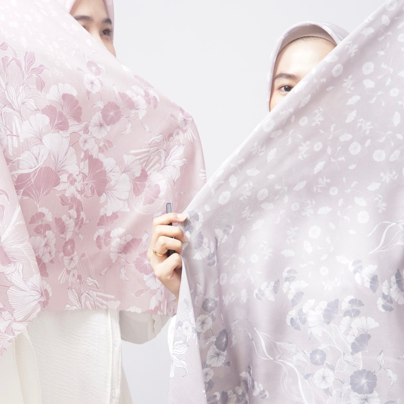 Rosefin Zeeana Series Print Hijab Segi Empat