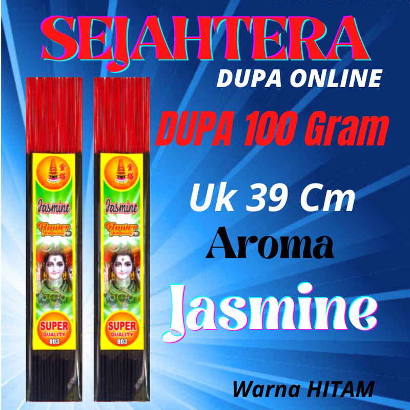 Dupa Hio Harum Sejahtera “JASMINE” HITAM 100gr Pouch