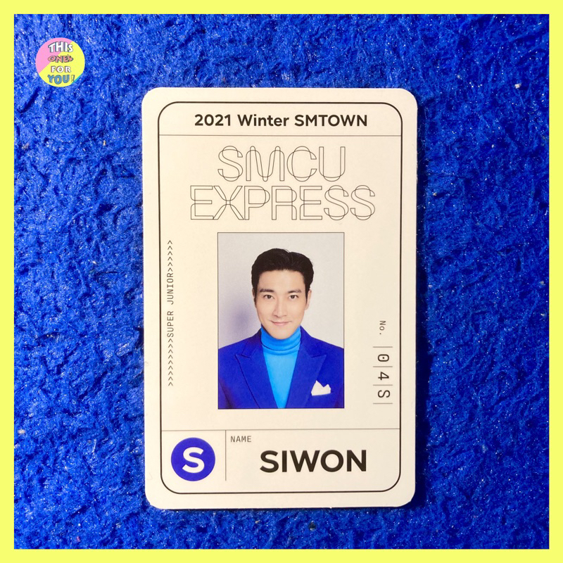 [READY] SIWON SUPER JUNIOR Official Passcard Pass Card ID Photocard PC 2021 Winter SMTOWN SMCU Expre