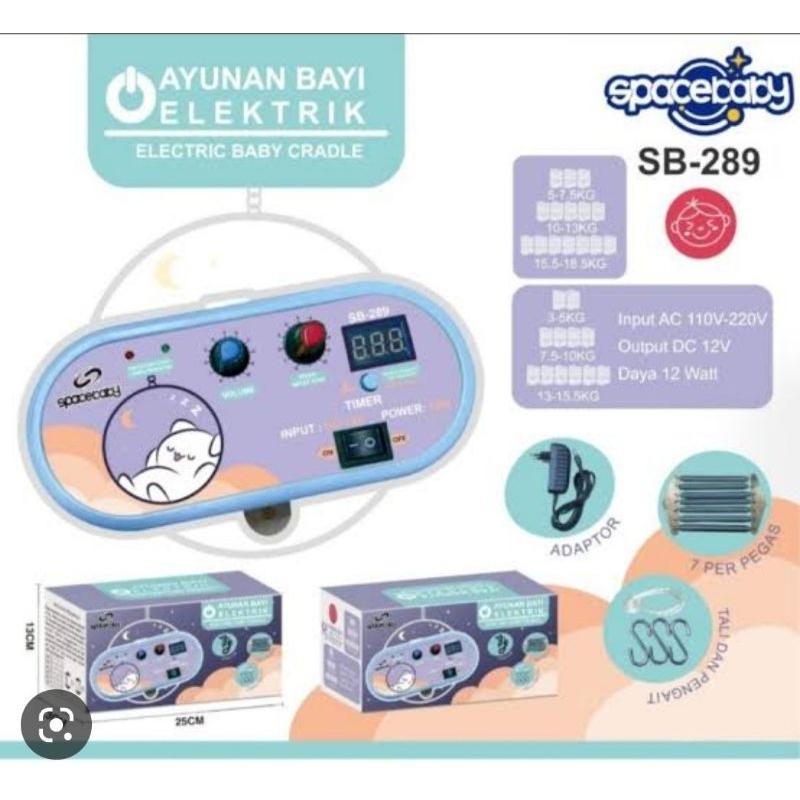 elektrik cradle spacebaby sb 289