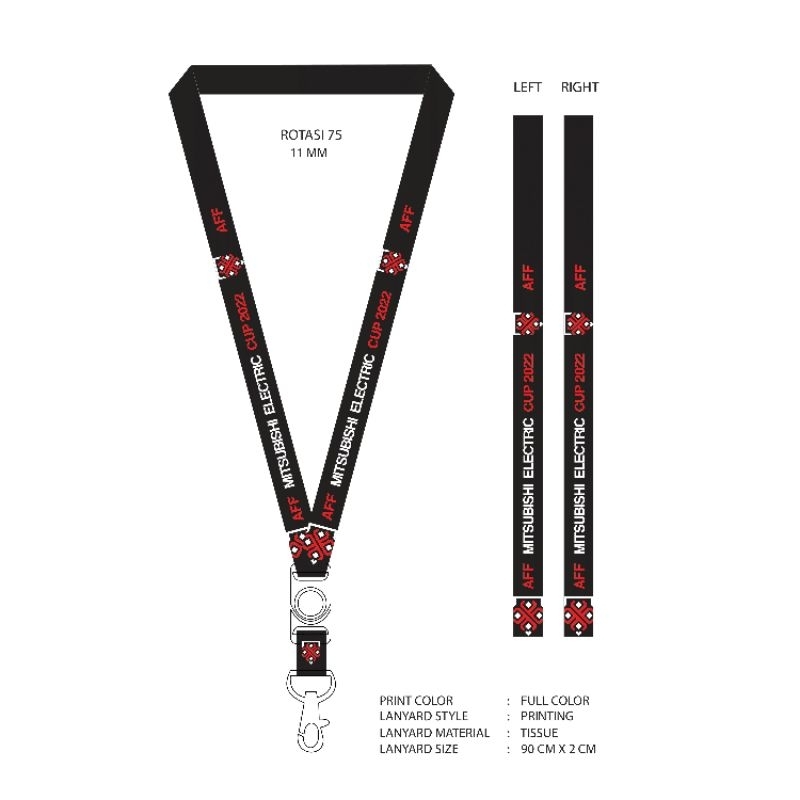 

Lanyard AFF MITSHUBISHI ELECTRIC CUP 2022 REPLIKA
