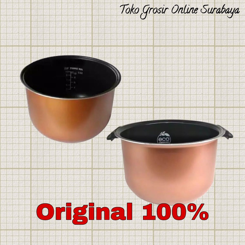 Panci Teflon asli Magic Com YongMa 2 liter kuping/tanpa kuping