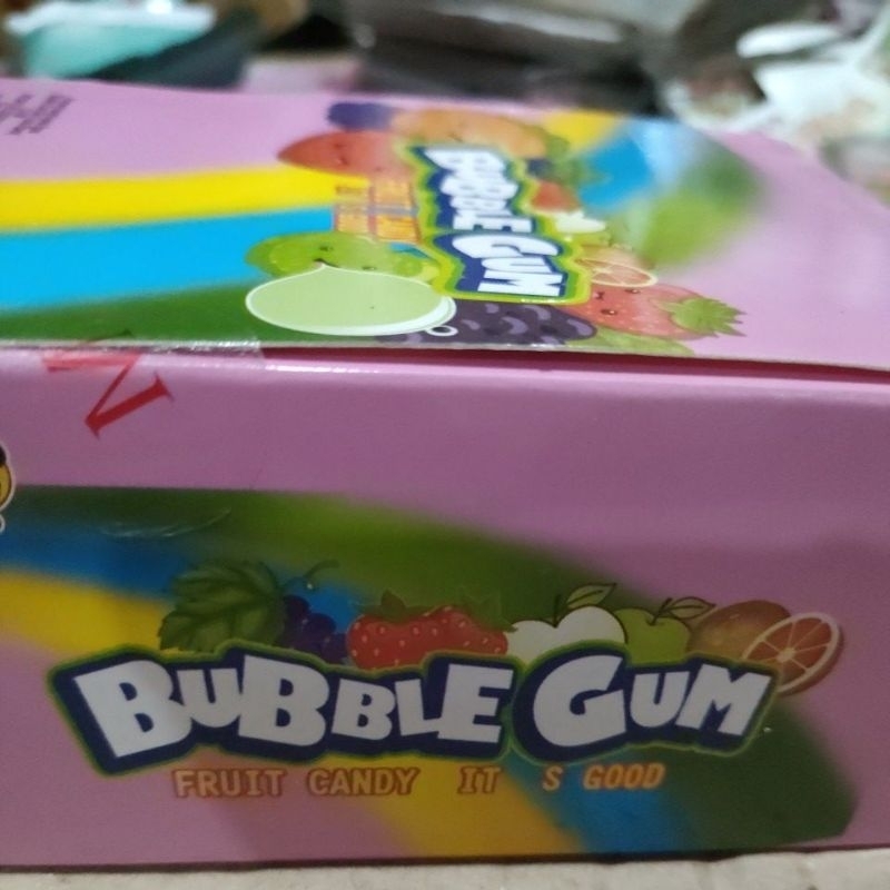 bubble gun fruit candy permen karet tipis kemasan amplop aneka rasa