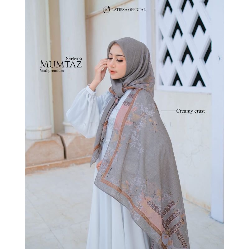 Mumtaz Series 9 Jilbab Segiempat Voal Motif By Latisza Hijab | Mumtaz Series 9 | Segiempat Voal