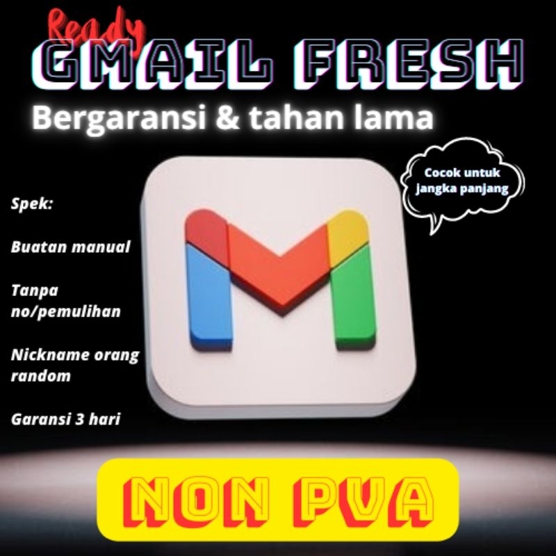 Gmail Fresh Non pva Bergaransi AWET