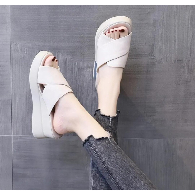 CK 02 WEDGES WANITA TRENDY