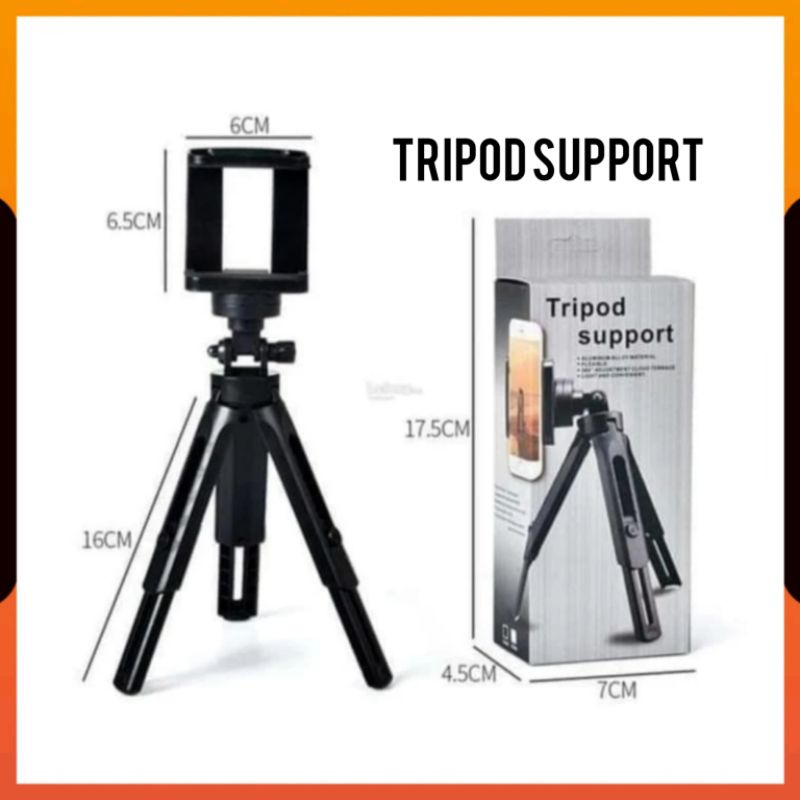 (COD) TRIPOD MINI SUPPORT PLUS HOLDER U / MINI TRIPOD BISA UNTUK HP KAMERA DIGITAL