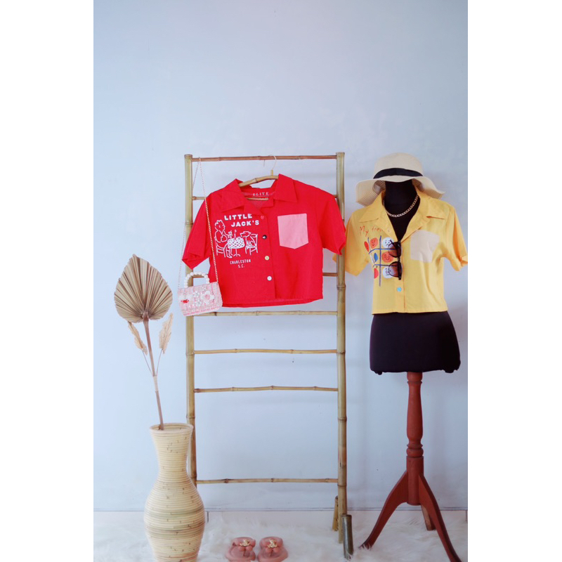 Kemeja crop top Bangkok