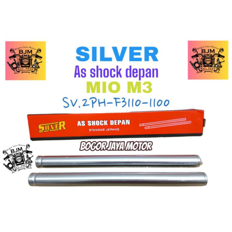 SILVER AS SHOCK DEPAN MIO M3 2PH ASHOCK DEPAN MOTOR MIO M3 ASSHOCK DEPAN MOTOR MIO M3 AS SHOCK MIO M