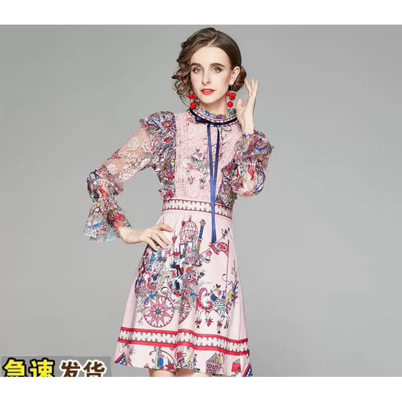 Dress motif korea polos / Dress motif korea polkadot / DRESS KOREA IMPORT / DRESS KOREA PREMIUM / Dr