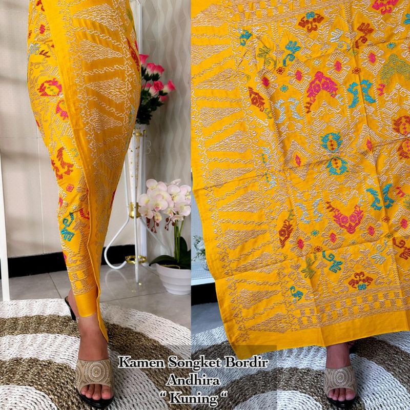 Kamen Bordir Songket Andhira | Kamen Bali Lembaran