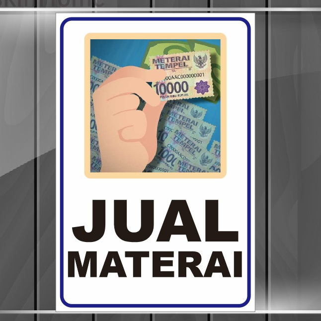 

stiker tempel jual materai