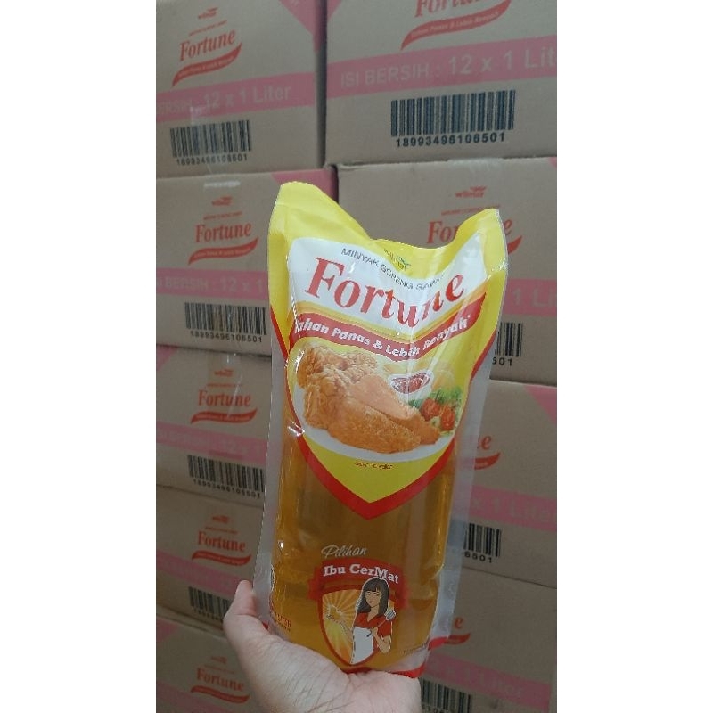 

Minyak goreng fortune 1L kemasan pouch