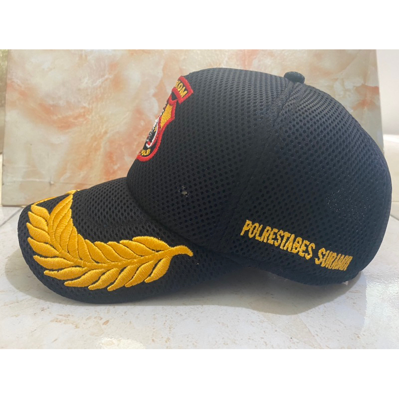 Topi Senkom Mitra polri dgn bordir Timbul