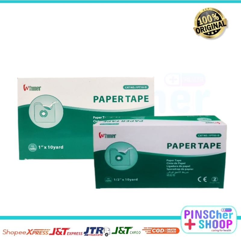 WINNER PAPER TAPE PLESTER KERTAS MEDICAL SEPERTI MICROPORE PER BOX