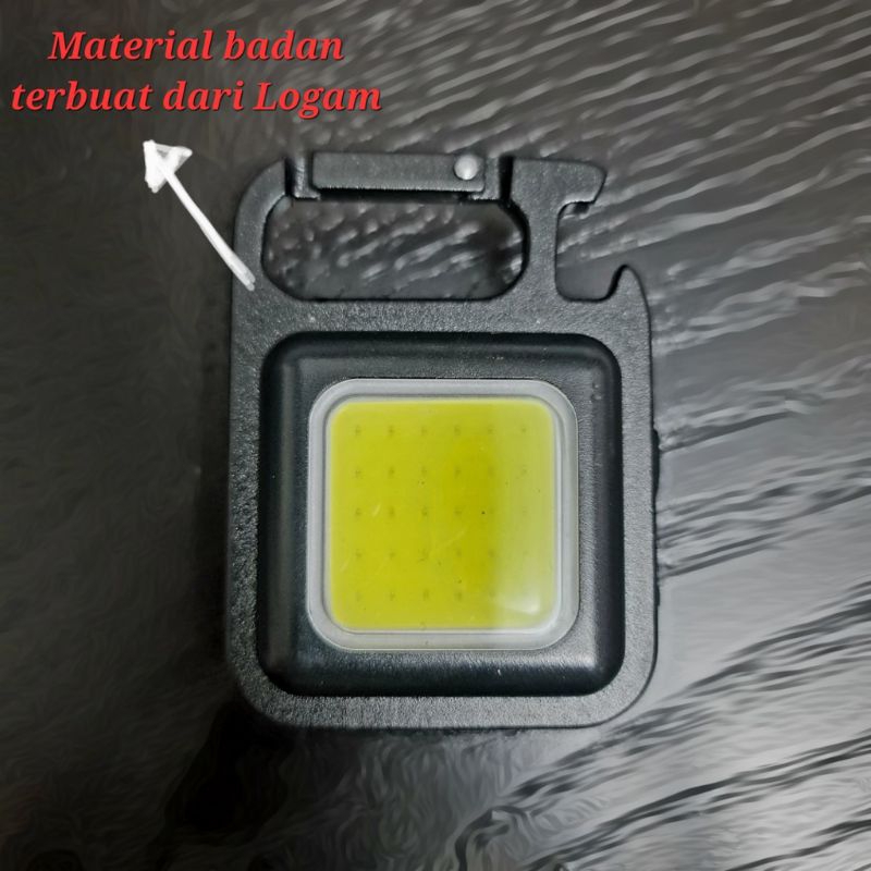 MJ88 LAMPU LED EMERGENCY KEYCHAIN MULTIFUNGSI/ LAMPU CAMPING CAS USB GANTUNGAN MAGNET SUPER MURAH