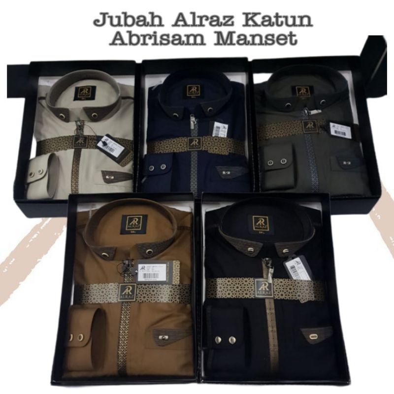 Jubah Alraz Katun Abrisam Manset
