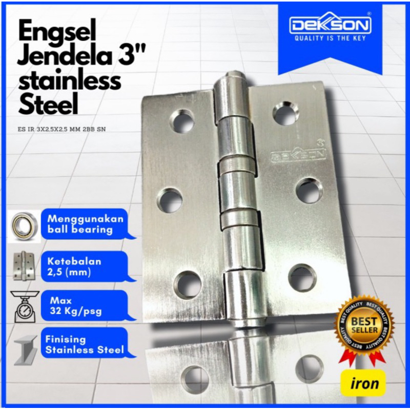 Harga promo DEKSON DEKKSON ENGSEL JENDELA engsel pintu dekkson engsel dekkson 3 inc 4 inc 5 inc ENGSEL 3 INCH engsel dekkson 3 inc/ engsel 3 inch solid engsel jendela dekkson/ engsel pintu jendla DEKKSON/ kunci dekkson