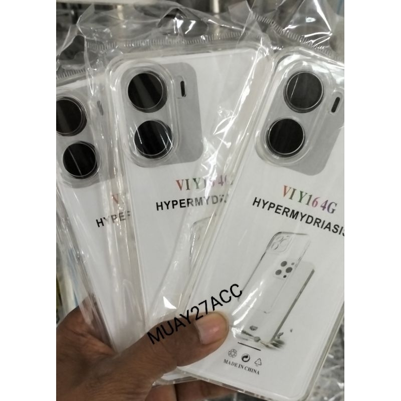 Softcase Silikon VIVO Y16 Y16S Clear Case Bening Casing Full pelindung