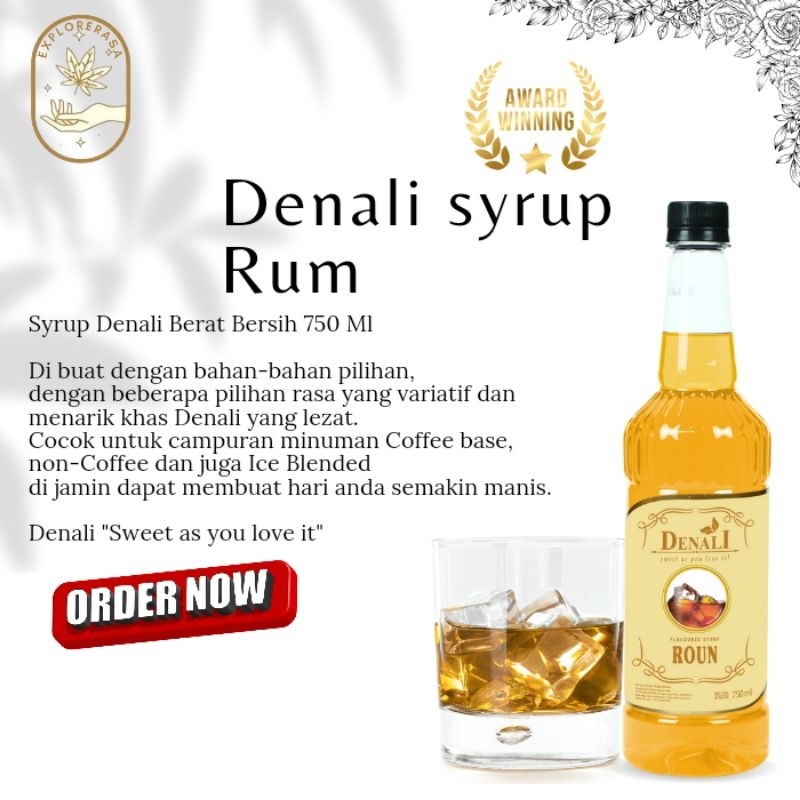 

Denali syrup rasa Roun 750ml