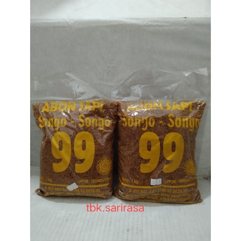 

Abon Sapi 99 1kg Abon Songo Songo 1000gr