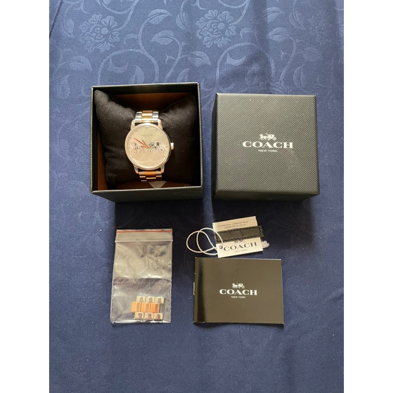 Preloved Jam Tangan Wanita Coach Grand Watch 14503739 Original