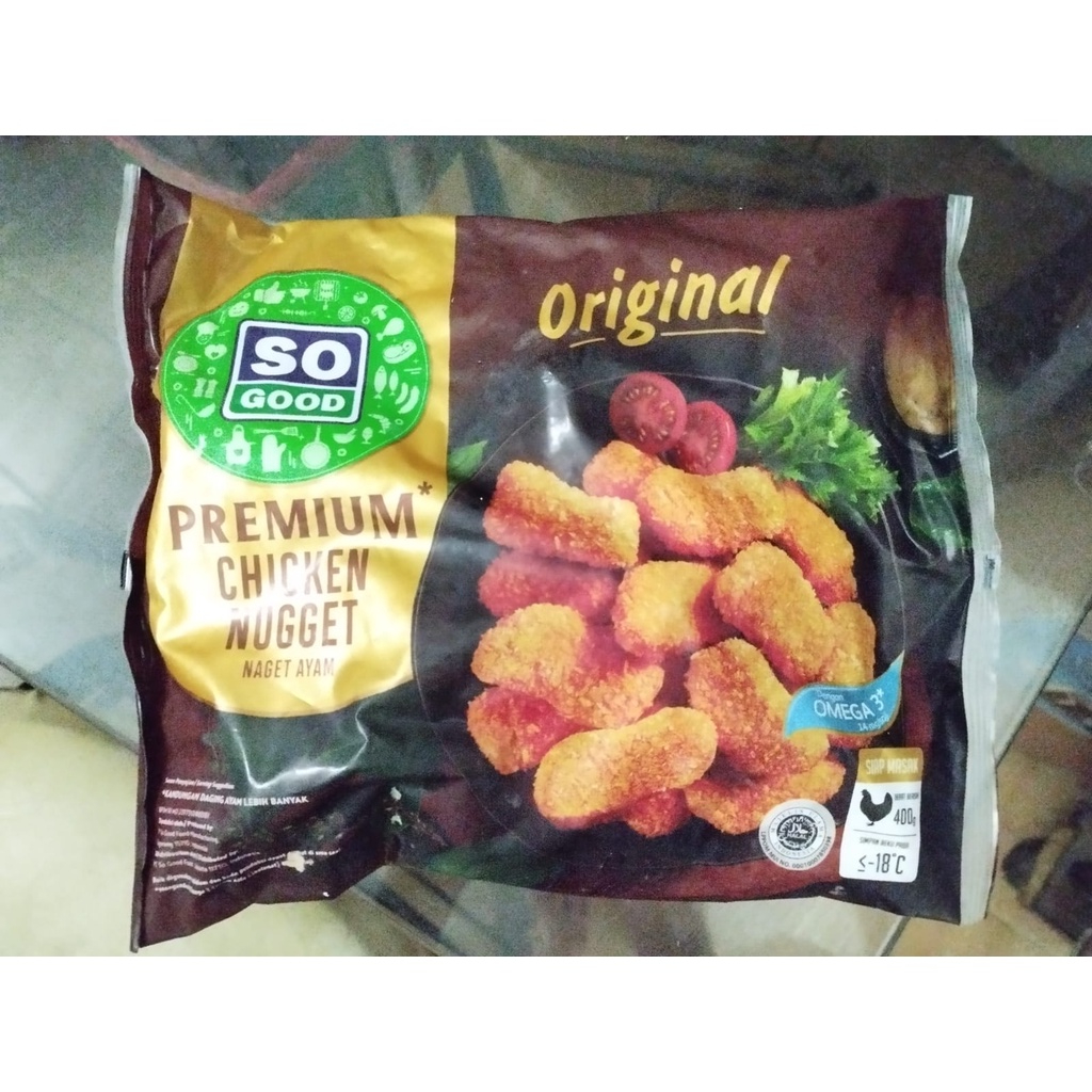 

CHICKEN NUGGET SO GOOD PREMIUM ORIGINAL 400 GR