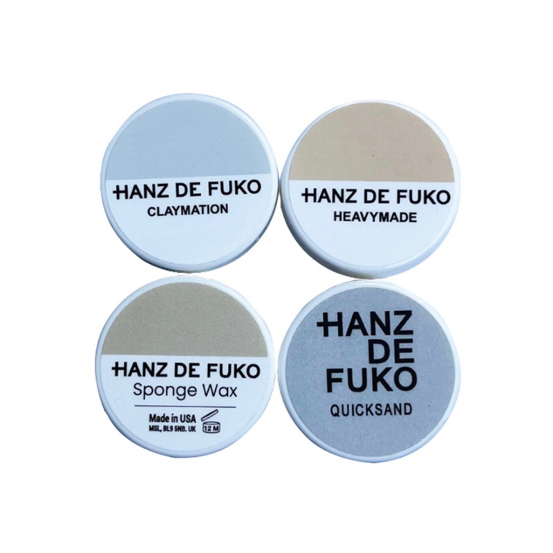 Hanz De Fuko Claymation , Heavymade, Sponge Wax, Quicksand Mini Hair Pomade