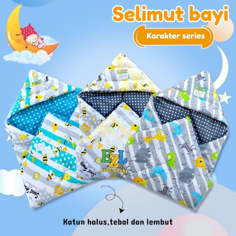 SELIMUT BAYI TOPI BAYI BORDIR MOTIF BORDIR