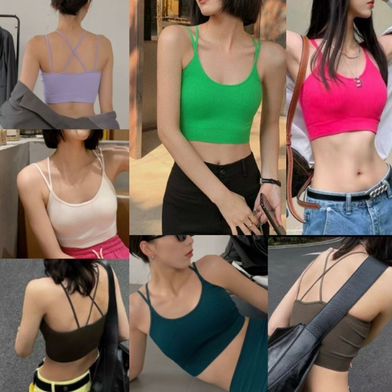 Kinarastorez - bra sport bralette tali silang atasan fashion wanita 634