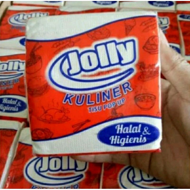 Tisu JOLLY POP UP 90gr / Tisu JOLLY Kecil / Tissue makan JOLLY POP UP kemasan ekonomis / Tissue Joll