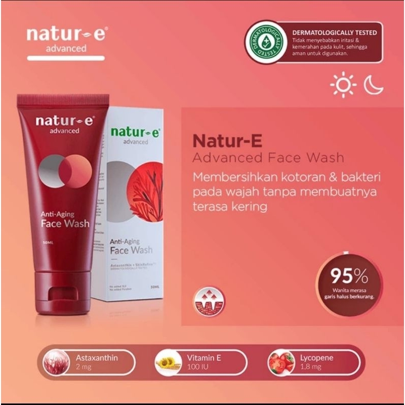 Natur E Anti Aging Face Wash 50 ml