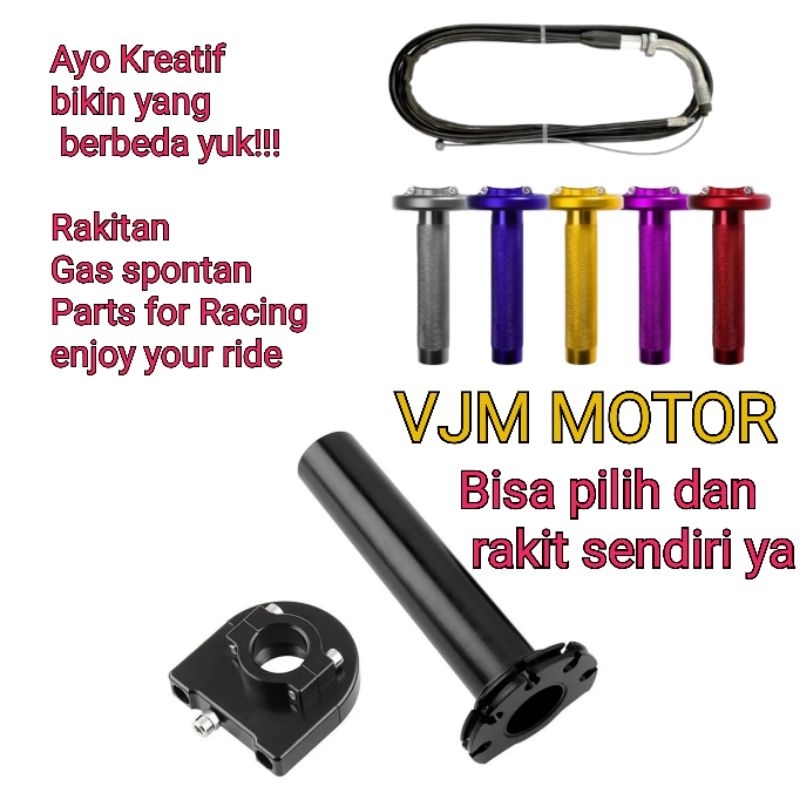 Gas spontan Gas kontan Rakitan full CNC bisa semua motor bisa request