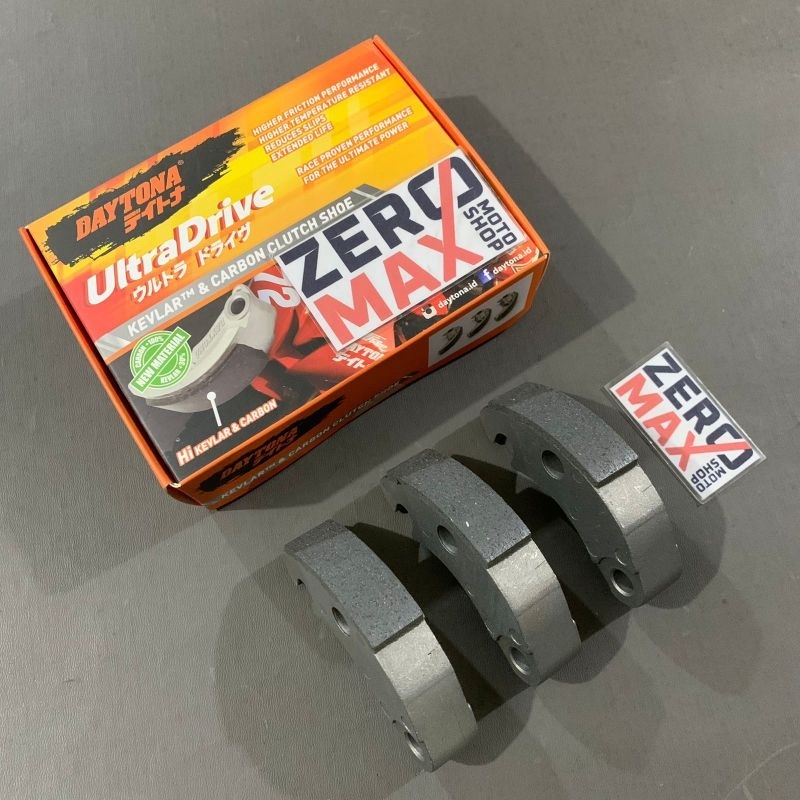 Kampas Ganda Kopling Daytona Carbon Kevlar Fino FI 125 Vario 110 Karbu Original