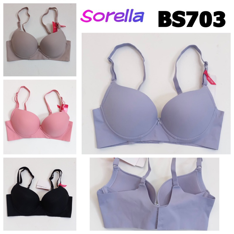 BS703 push up bra tanpa kawat seamless sorella36B 38B