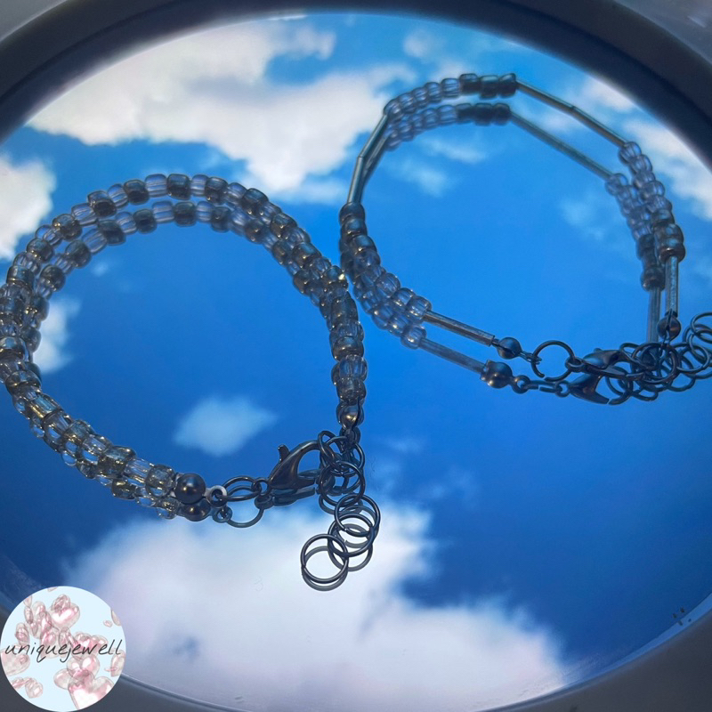 Gelang Manik manik SILVER