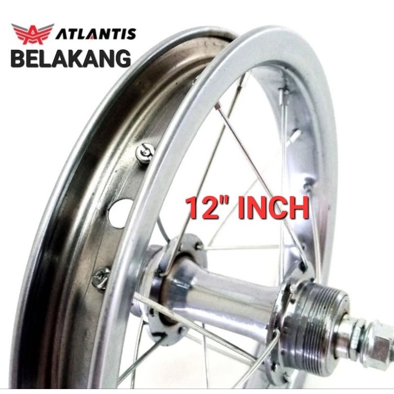 RODA VELG SEPEDA ANAK WHEELSET 12 INCH MINI BMX GEROBAK DEPAN BELAKANG RODA 12 INCH VELG 12INCH WHEELSET 12 INCH