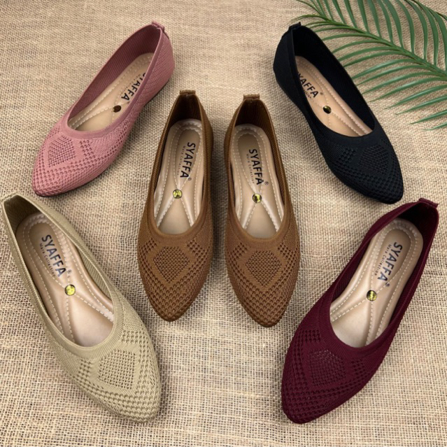 MARASYAFFA - SEPATU FLAT RAJUT WANITA (MS*26))