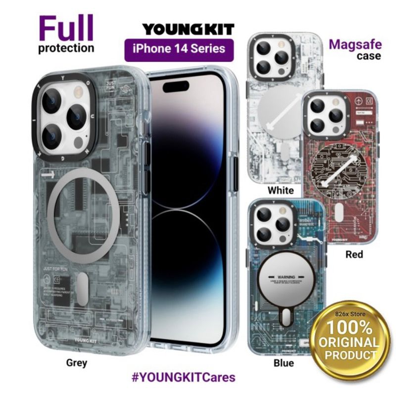 Case Casing Magsafe Silicon Cyberpunk Mesin TPU Iphone 14 Pro Max