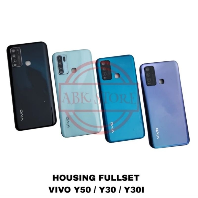 TULANG BEZZEL+ BACKDOOR VIVO Y30 Y50 Y30i  KESING CASING HOUSING FULLSET ORIGINAL