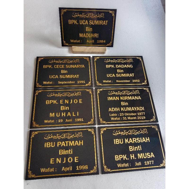 BATU NISAN GRANIT FREE PACKING ( PECAH GANTI BARU )